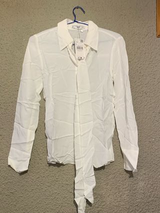 Camisa Mango Blanca Mujer Talla XS
