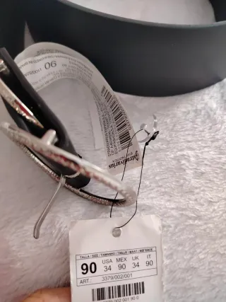 Confezione di 2 cinture Mango Nero e Arancione