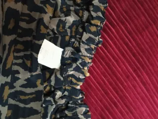 Falda plisada estampado leopardo