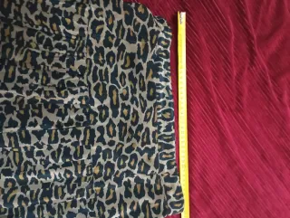 Falda plisada estampado leopardo