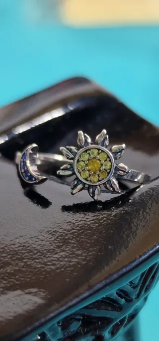 Noche y Día Plata 925 y Circonitas Brillantes