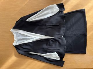 Conjunto fiesta negro y blanco