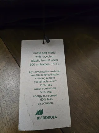 Bolsa de deporte Iberdrola verde