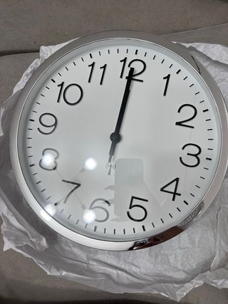 Orologio da parete digitale argento