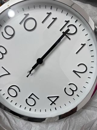 Orologio da parete digitale argento