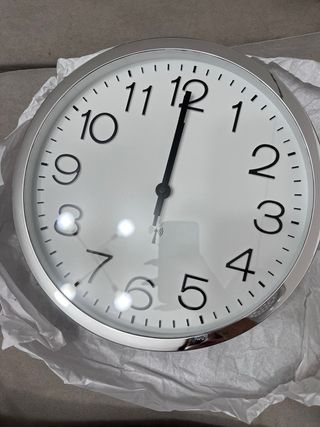 Orologio da parete digitale argento