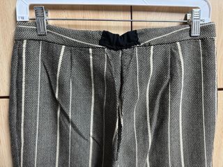 Pantalón Adolfo Dominguez Rayas Gris Blanco