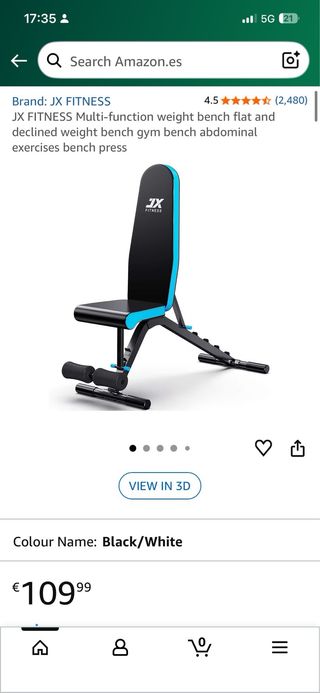 Banco de Pesas JX FITNESS Multifunción