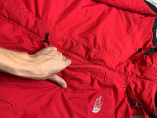 Parka The North Face Mangas Cortas Roja