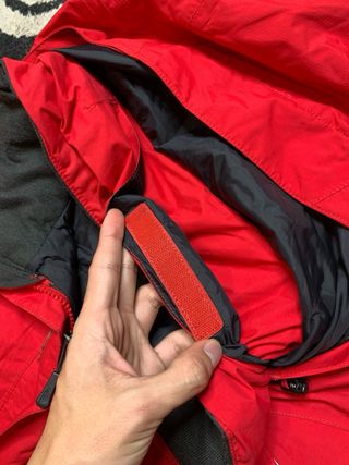 Parka The North Face Mangas Cortas Roja
