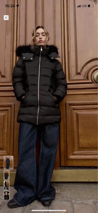 Plumífero con capucha, a estrenar