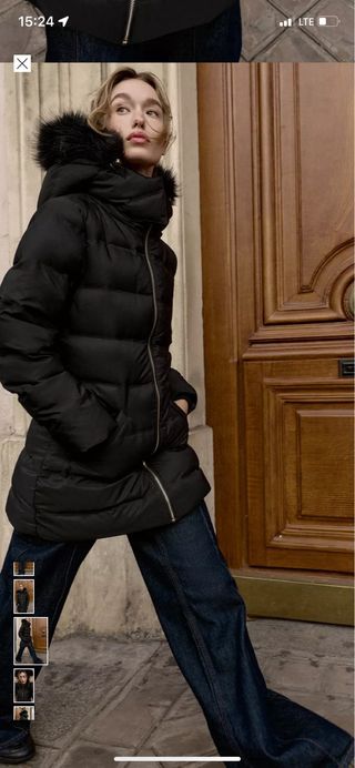 Plumífero con capucha, a estrenar