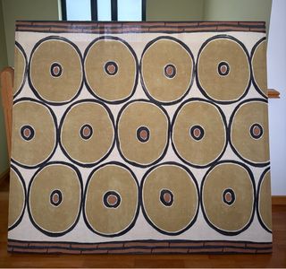 Tapiz abstracto geométrico grande