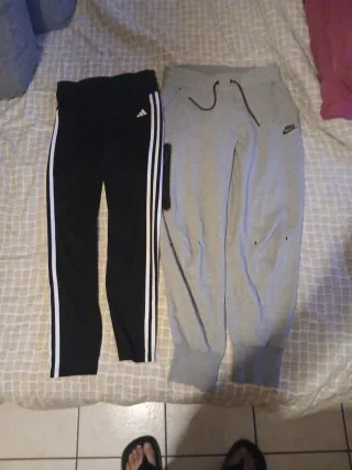 Conjunto Adidas y Nike Negro y Gris