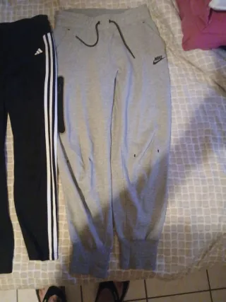 Conjunto Adidas y Nike Negro y Gris