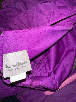 Vestido largo de fiesta morado