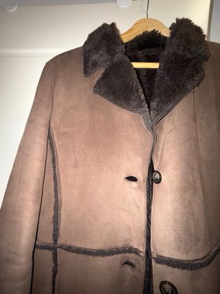 Abrigo marrón forrado
