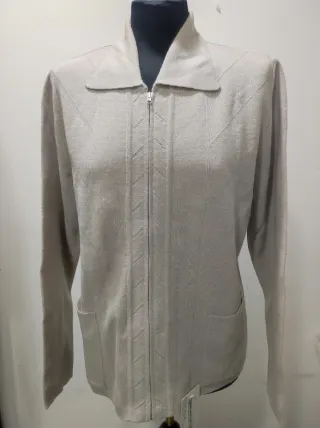 Chaqueta de punto beige T48