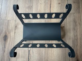 Cesta para leña Imex metal gris