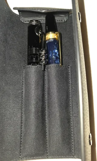 Estuche Montblanc para 2 plumas, negro