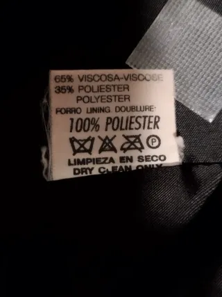 Abrigo vintage imitación astracán negro