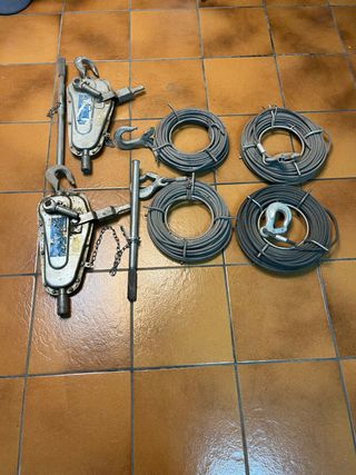 Polipasto Teral Acero + Cables