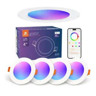 Dusktec Downlight LED Empotrable 4" RGB