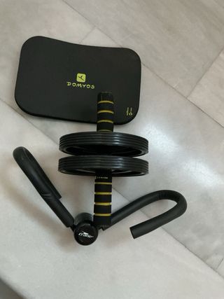 Rueda Abdominal y Esterilla, aro, v y cinta