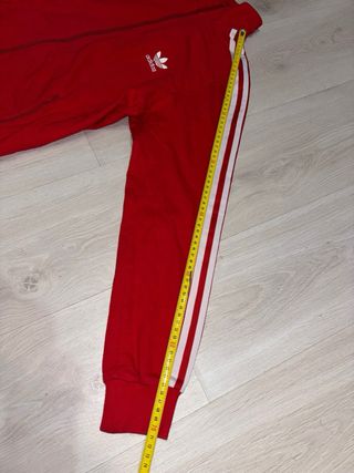 Sudadera Adidas Originals Roja y blanca cremallera