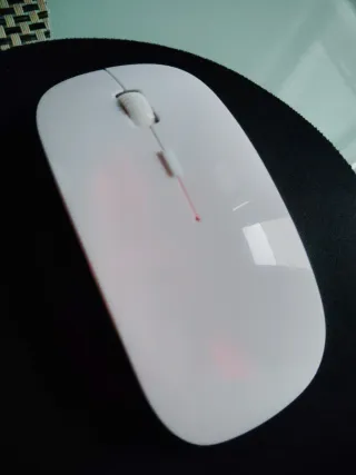 Ratón inalámbrico blanco