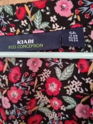 Blusa sin mangas floral talla grande