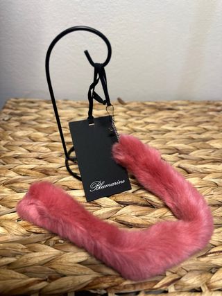 Choker Blumarine pelliccia eco corallo