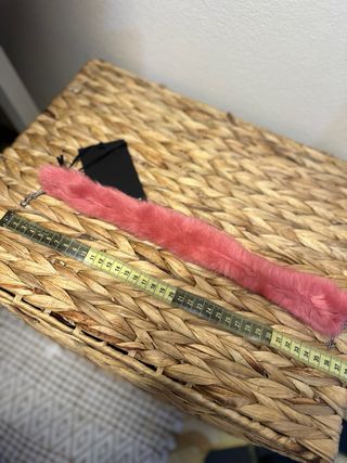 Choker Blumarine pelliccia eco corallo