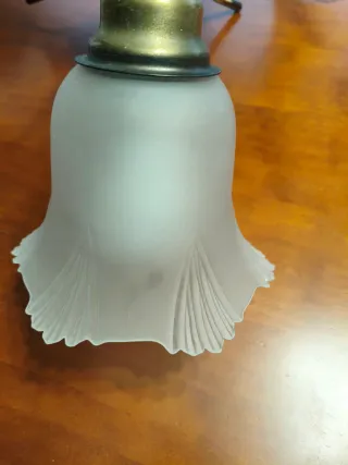 Lámpara de techo con tulipas de cristal