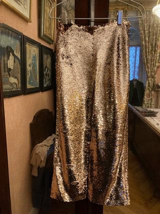 Falda larga lentejuelas Lexdeux