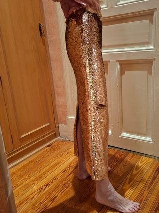 Falda larga lentejuelas Lexdeux