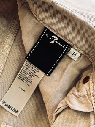 Pantalones 7 for all Mankind slim beige W34