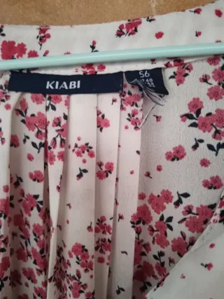 Blusa sin mangas floral talla grande