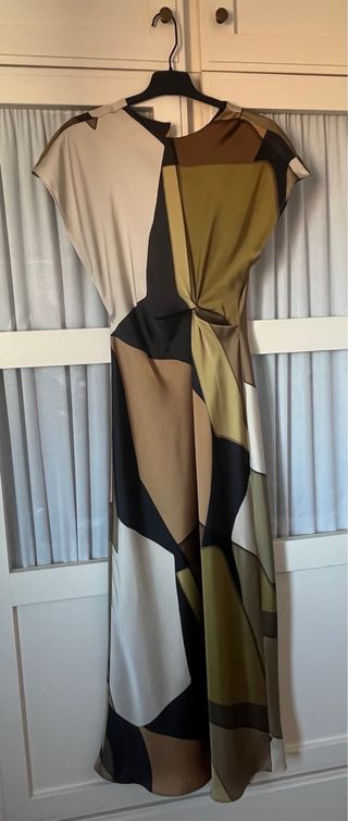 Vestido Zara Mujer Estampado Geométrico