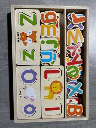 Puzzle Abecedario Madera Letras