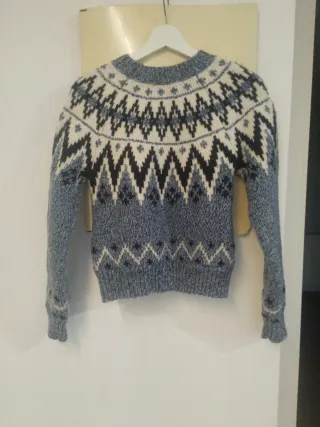 Jersey Bershka lana azul talla S