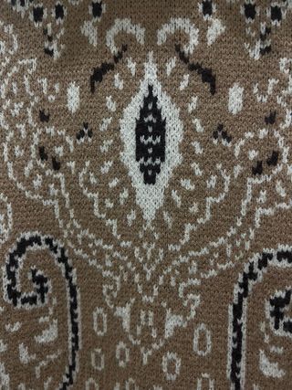 Chaleco pelo Boho beige y marrón