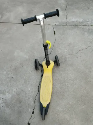 Patinete infantil 3 ruedas amarillo