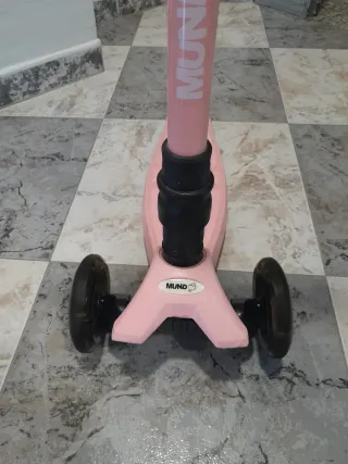 Patinete infantil rosa 3 ruedas