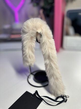 Choker Blumarine eco pelliccia beige