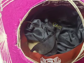 Sombrero Mexicano Rosa y Dorado