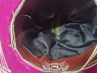 Sombrero Mexicano Rosa y Dorado
