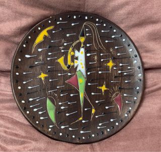 3 Piatti in Ceramica Porcellana Decorati