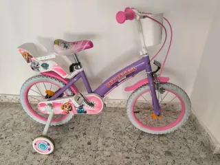 Se vende Bici Patrulla Canina 16 pulgadas Morada