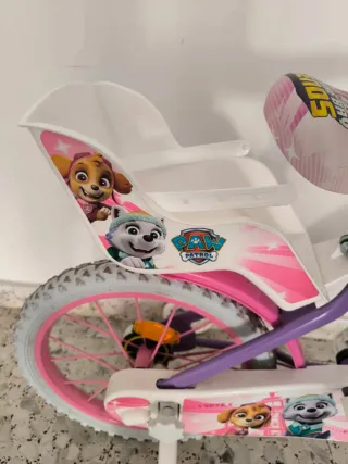 Se vende Bici Patrulla Canina 16 pulgadas Morada